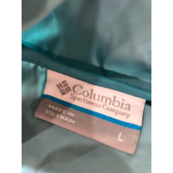 Columbia teal/purple girls windbreaker jacket size large - Picture 9 of 9